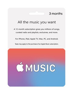 apple music giftcard