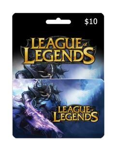 League Of Legends giftcard 10$