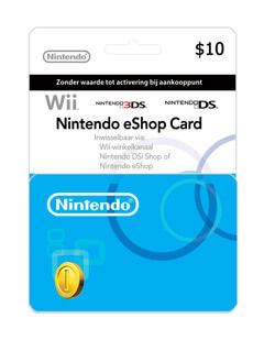 nintendo giftcard 10$