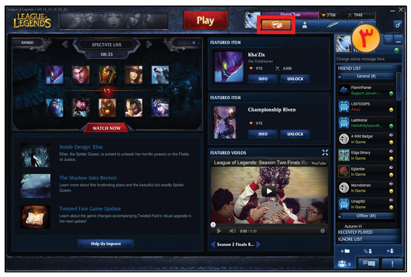 LEAGUE STORE LEGENDS